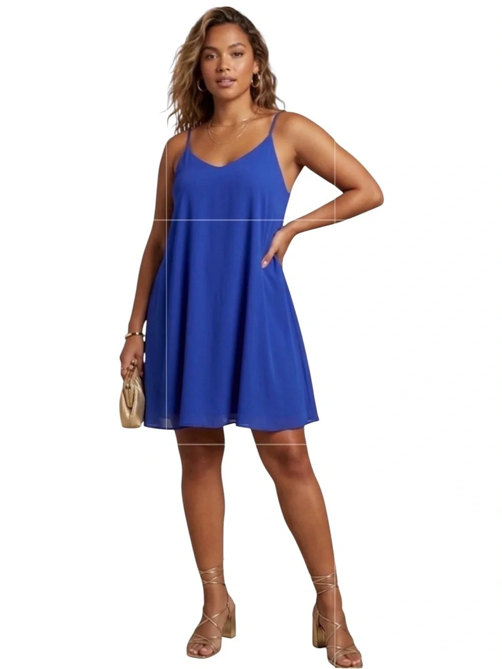 SugarLips Sleeveless Slip Dress Size Medium Party Summer Homecoming Blue